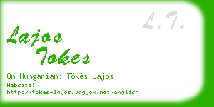 lajos tokes business card