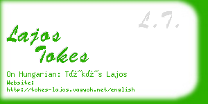 lajos tokes business card